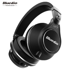 Bluedio Bluetooth Wireless Plus UFO itu di-ear headphone dengan mikrofon (hitam)