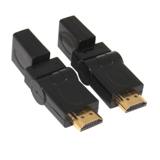 Bluelans®HDMI 1.4 Tipe Kemiringan HDMI untuk Steker HDMI Ke Perempuan 360 ° Berputar Konektor