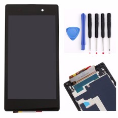 BLUESKY Tampilan LCD Monitor Panel Modul + Layar Sentuh Digitizer Perakitan Sensor Lensa Kaca dengan Bingkai FOR Sony Xperia Z1 L39H L39 C6902 C6903 C6906