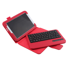 Bluesky ultra-tipis aluminium Wireless Bluetooth Keyboard Qwerty kulit Case Untuk Samsung Galaxy Note 8,0 N5100 N5110 N5113. Merah