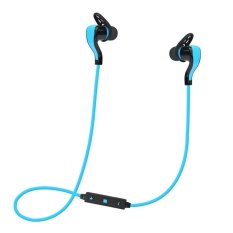 Bluetooth 4.1 Wireless Stereo Earphone Olahraga Headset Headphone (Biru)-Intl