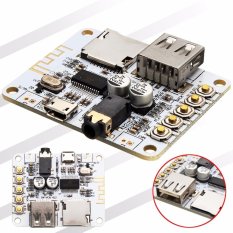 bluetooth Penerima Audio Amplifier Digital Papan dengan USB Port TF Slot Kartu 2.1-Intl
