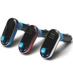 Bluetooth handsfree kit FM Transmitter receiver mp3 player BT66 Dual USB LCD Display Car Kit Handsfree Car charger - intl