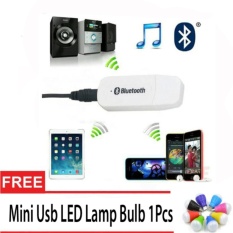 Bluetooth Music 3.5mm Stereo Audio Music Receiver Adapter For Speaker Free Mini Usb LED