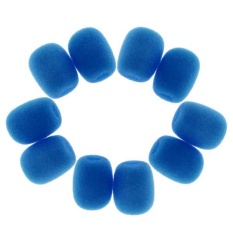 BolehDeals Mini Mikrofon Sponge Windscreen Paket 10 Biru-Intl