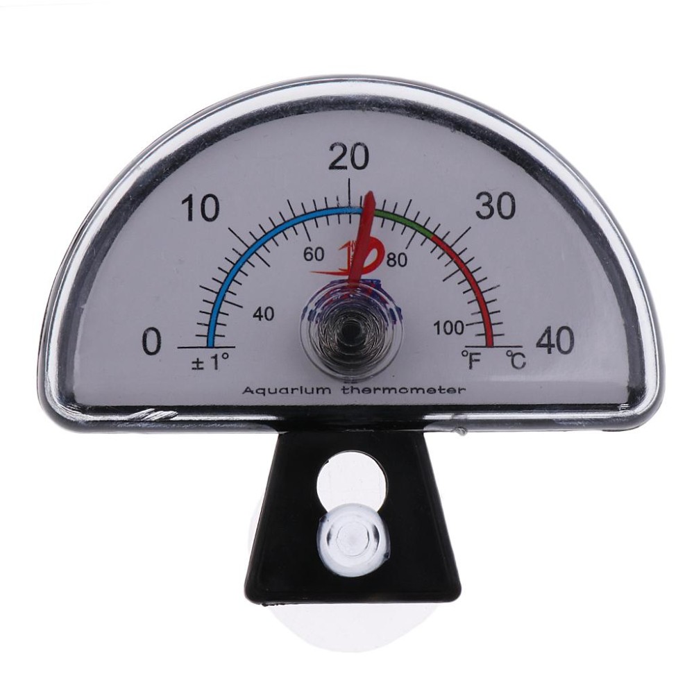 BolehDeals Submersible Penunjuk Digital Termometer untuk Ikan Tangki Akuarium Setengah Lingkaran-Internasional