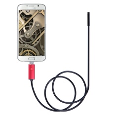 Borescope Merah 2 M 6.5FT Kabel 5.5mm Lensa 2 In 1 Dual USB Android Smartphone HD Endoskopi Inspeksi Ultra Slim 6 LED IP67Waterproof Mini USB Inspection Camera-Intl