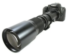 Bower 500 Mm Preset Telephoto Lensa untuk Canon DSLR XS, XSI, Xt, T1i, T2i, t3, T3i, T4i, 60D, 7D, 5D Menandai II5D Menandai III-Internasional