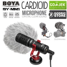 Boya BY-MM1 Mini Microphone Cardioid Shotgun Vlogging for iPhone IOS / Canon Nikon Sony DSLR Camera