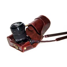 Barang Baru Kualitas Tinggi Modis Universal PU Kulit Kamera Casing dengan Tali Kamera 3 Warna UNTUK Olympus EM1 OMD E-M1 Kamera tas-Internasional