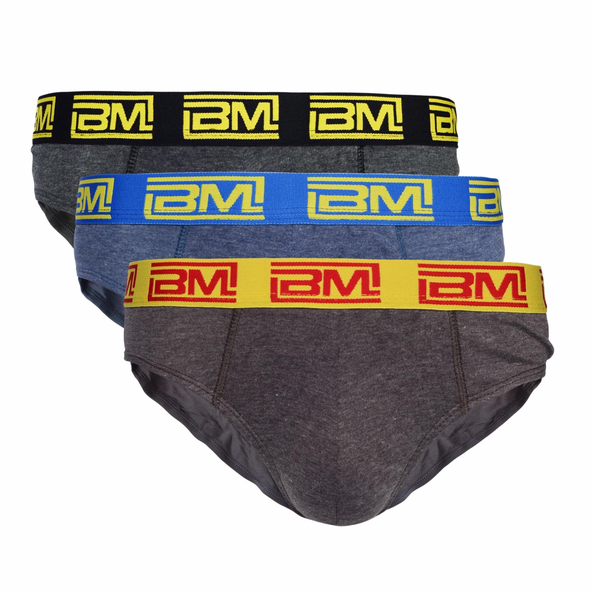 Braveman Celana Dalam Pria Briefs BMCD-201 - 3 pcs - Multicolor