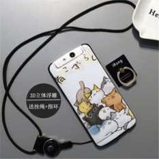 BUILDPHONE 3D Relief Silica Gel Soft Casing Ponsel untuk OPPO N1 Mini (Multicolor)-Intl