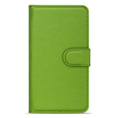 Buildphone PU Leather Phone Plain Warna Cover Case untuk Xiaomi Redmi Note 2 (hijau)-Intl
