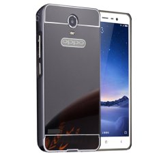 Bumper Mirror For Oppo Joy R1001 2 in 1 Slide Mirror Backcase Hardcase Sliding Hitam