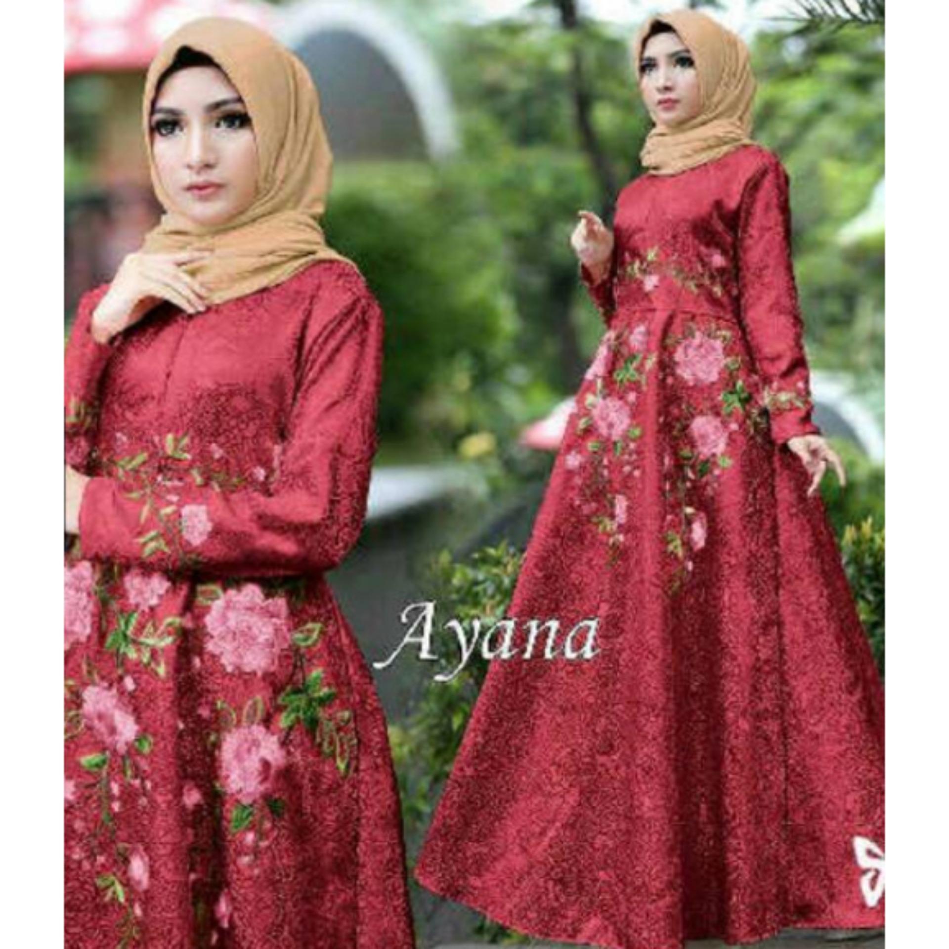 Harga Baju Gamis Pesta Masa Kini Termurah September 2018 Busana Muslim Pesta Bordir Mewah Baju Kondangan Muslimah Premium Gamis Masa Kini Dress Muslim