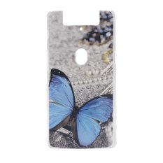 Butterfly Clear Edge Plastik Keras Lukisan Belakang Sampul Case untuk OPPO N3 (Clear)-Intl