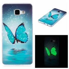 Butterfly Noctilucent TPU Lembut Kantong Gas Belakang Case Cover untuk Samsung Galaxy A5 (2016) A5100 A510 Case-Intl