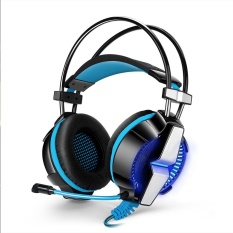 Beli 1 Mendapatkan Gratis 1, Headset Headset Headphone Earphone Headband dengan MIC Stereo Bass LED Light untuk PS4 Laptop Komputer PC Laptop- INTL