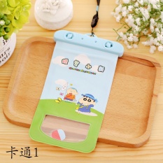 BuyBuy Shop 2 Pcs Kartun Cute Universal Waterproof Bag Case Cover untuk IPhone/Samsung/LG/Nokia untuk Sony/Alcatel/HTC/HUAWEI/Xiaomi/Wiko/Gionee-Intl