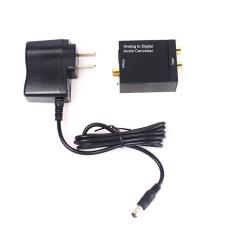 Buy In Coins Analog Ke Digital TOSLINK Bersumbu Sama Optik Sinyal Konverter Audio Adaptor RCA