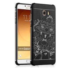BYT Dragon Debossed Silicon Case penutup pelindung layar untuk Samsung Galaxy C9 Pro - International