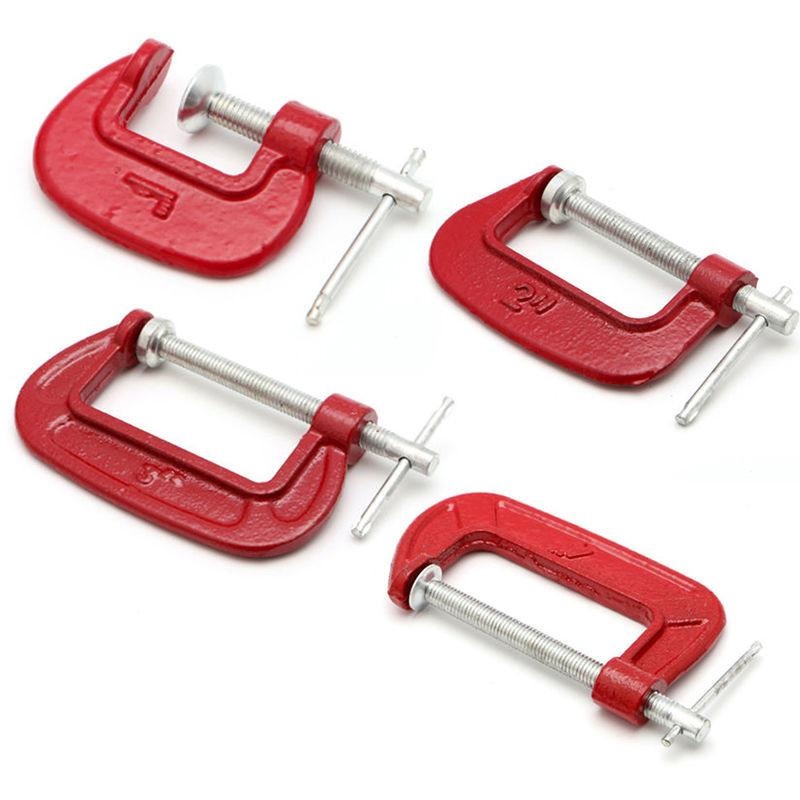 C-clamp G-clamp Heavy Duty Metal Handyman Woodworks Tukang Kayu Pegangan Alat Catok 4 INCH-Intl