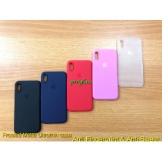 C105 Iphone X Frosted Matte Case Ultrathin Premium + Lens Protector