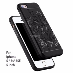 Calandiva Dragon Shockproof Hybrid Case for Iphone 5 / 5s / 5SE 4 Inch - Hitam