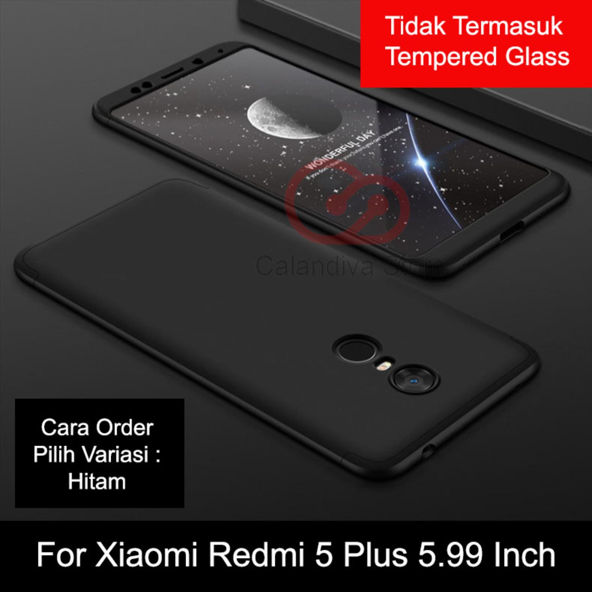 Calandiva Premium Front Back 360 Degree Full Protection Case Quality Grade A for Xiaomi Redmi 5 Plus 5.99 Inch