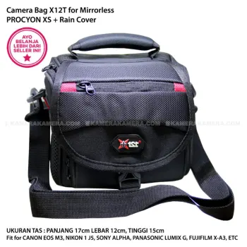 Tas Kamera Untuk Wadah Fosoto Canon Eos Rebel T2i T3i T4i T5 Nikon Source · CAMERA BAG X12T PROCYON XS Rain Cover Fit for Mirrorless Canon EOS M3 Nikon