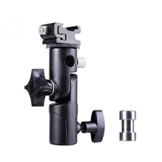 Kilat Kamera Penyangga Speedlite Berdiri dan Tempat Payung Mount, 180��? putar, E-Tipe Flash Sepatu Panas Untuk Kamera DSLR Nikon Canon Pentax Olympus dan DSLR Berkedip Lampu Studio-Intl