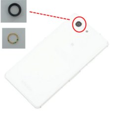 Kamera Lensa Belakang Belakang Glass Cover dengan 3 M Lem Perekat Tape untuk Sony Xperia Z3 Compact Mini D5833 D5803 -Intl