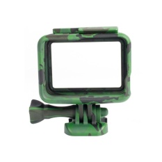Kamuflase Standard Protective Dive Housing Hard Cover Stand untuk GoPro 5 Hitam Di Luar Sport Camera GOPRO HERO 5 Black Case (Jungle Green) -Intl
