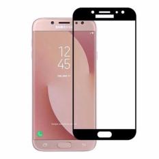 Candy Original Full Coverage Tempered Glass for Samsung Galaxy J7 Plus Screen Protector Film 0.26m 9H Hardness Glass - Black