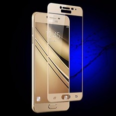 Candy Original  Full Coverage Tempered Glass for Samsung Galaxy J7 Pro  Screen Protector Film 0.26m 9H Hardness Glass - GOLD