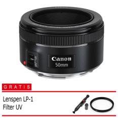 Canon EF 50mm f/1.8 STM - Black (Free Aksesories)