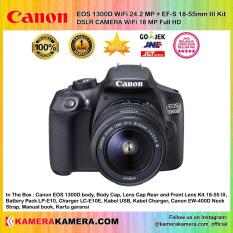 CANON EOS 1300D EF-S 18-55mm III WiFi / NFC 18MP Sensor APS-C CMOS 9AF - Garansi 1th