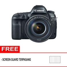 Canon EOS 5D Mark IV Kit 24-105mm f/4.0L IS II USM Kamera DSLR - Hitam