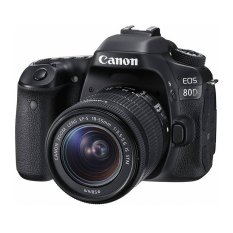Canon Eos 80D Kit 18-55mm IS STM - 24 MP - Hitam - Free Memory 16GB + Screenguard