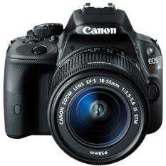 Canon EOS Kiss x7/ EOS 100D Kit EF-S 18-55mm IS STM - 18 MP - Hitam