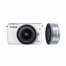 Canon EOS M10 Kit EF-M 15-45mm White Kamera Mirrorless + Canon 22mm