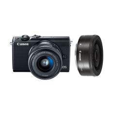 Canon EOS M100 Kit 15-45mm + 22mm Kamera Mirrorless - Black