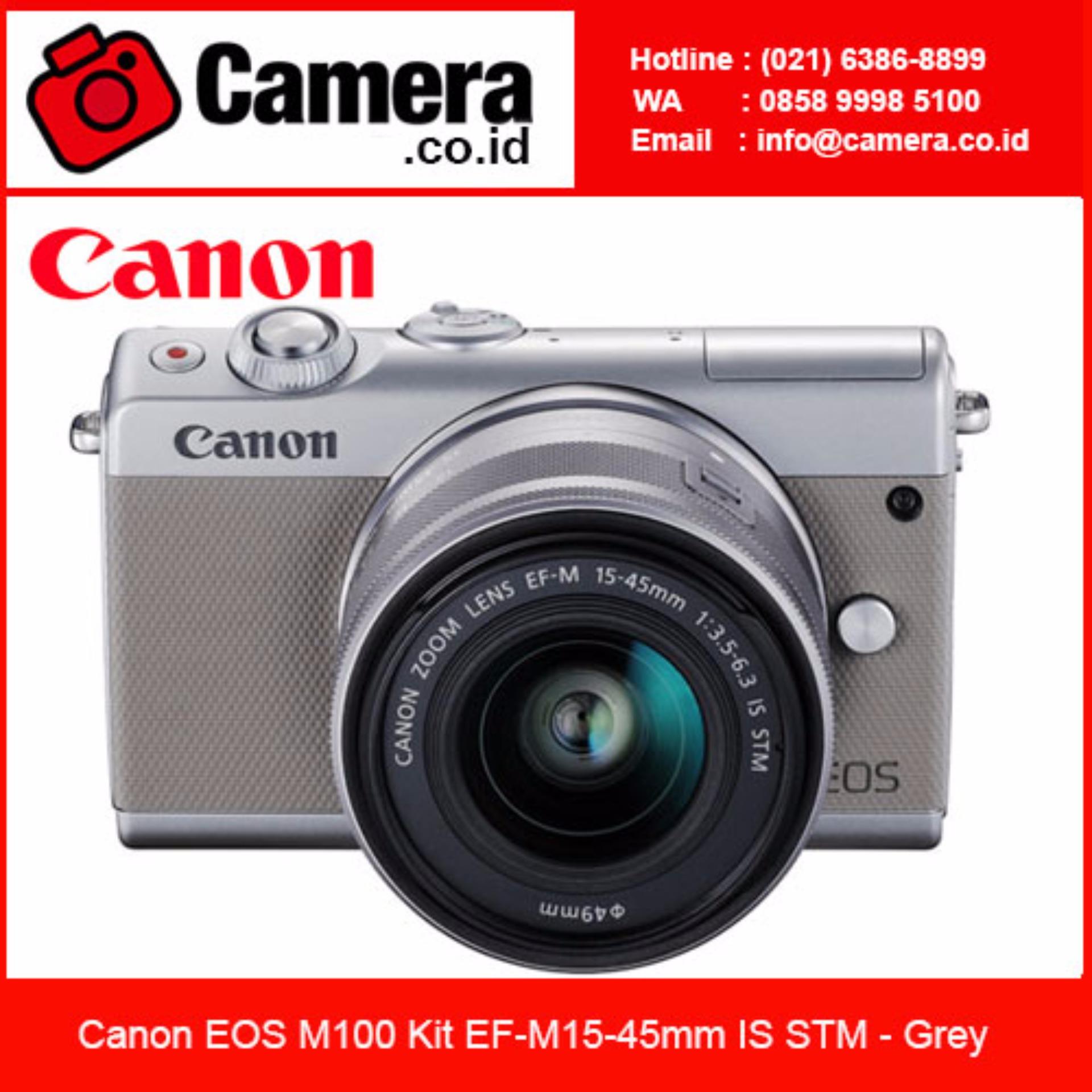 Canon EOS M100 Kit 15-45mm Kamera Mirrorless - Grey