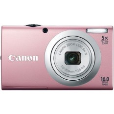 Canon PowerShot A2400 16.0 MP Digital Kamera dengan 5x Optik Zoom 28 Mm Lebar-Sudut Lensa dengan 720 P Perekaman Video Penuh HD dan 2.7-Inci Sentuh Panel LCD (Merah Muda) -Internasional