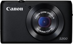 Canon PowerShot S200-Kamera Digital-Compact-10.1 Mpix-5 X Optical Zoom-Wifi-Hitam -Intl