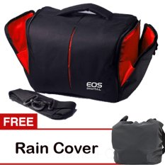 Canon Tas Kamera Canon Hitam Gratis Rain Cover