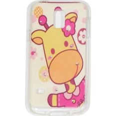 Cantiq Case Giraffe Cute Girls Shine Swarovsky For Samsung Galaxy S5 Mini G800F Ultrathin Samsung Galaxy S5 Mini Jelly Case Air Case 0.3mm / Silicone Samsung Galaxy S5 Mini / Soft Case / Case Samsung S5 Mini Handphone / Casing HP - 5