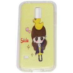 Cantiq Case Lovely Girls Shine Swarovsky For Samsung Galaxy S5 Mini G800F Ultrathin Samsung Galaxy S5 Mini Jelly Case Air Case 0.3mm / Silicone Samsung Galaxy S5 Mini / Soft Case / Case Samsung S5 Mini Handphone / Casing HP - 8
