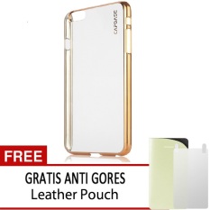 Capdase Karapace Jacket Meteor Case for iPhone 6 Plus / 6S Plus- Rose Gold + Gratis Screenguard + Pouch