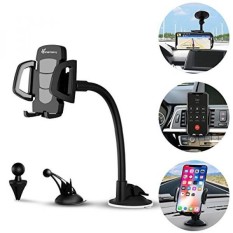 Car Phone Mount, Vansky 3-in-1 Universal Phone Holder Cell Phone Car Air Vent Holder Dashboard Mount Windshield Mount for iPhone 7 Plus,8 Plus,X,7,6S,6,Samsung Galaxy Note S6 S7 and More - intl